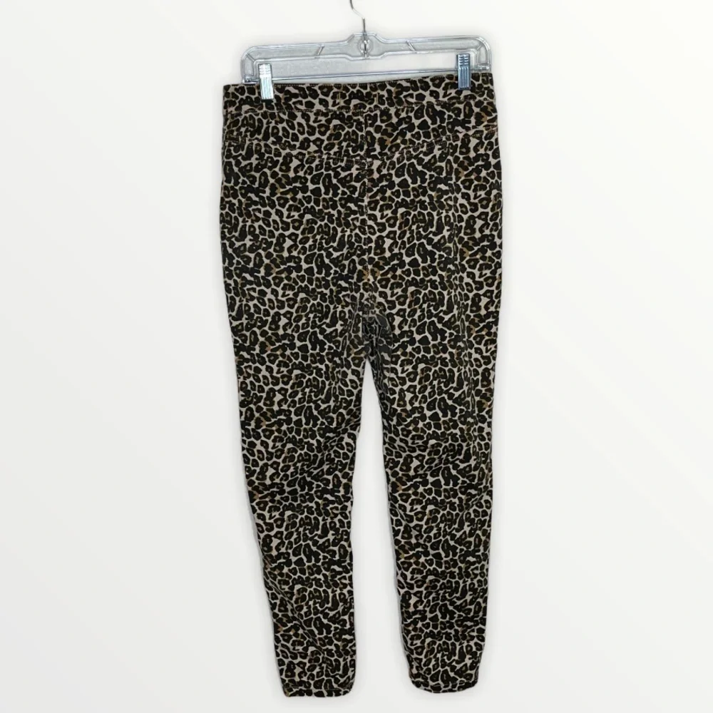 Free People Belle High Rise Leopard Skinny Pants Size 31